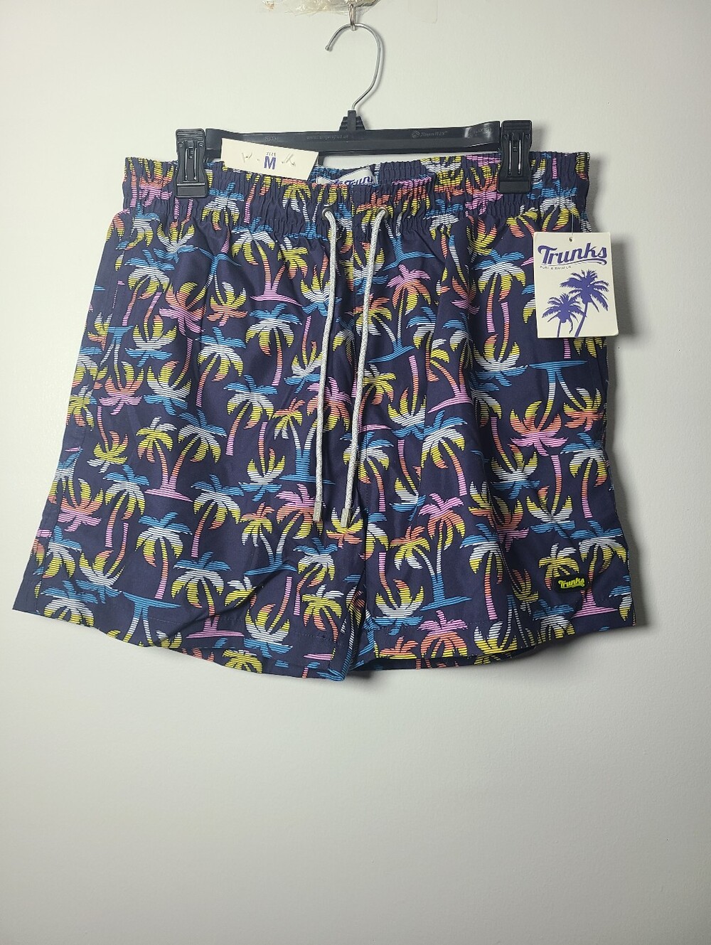 Trunks Surf&Swim - Men’s Navy Palm Print Swim Size Medium